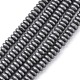 Matte Style Electroplate Non-magnetic Synthetic Hematite Beads Strands(G-M007-77)-1