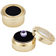 круглые коробки для хранения бриллиантов из нержавеющей стали(CON-WH0095-24A-LG)-1