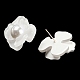 imitation perle acrylique 3d boucles d'oreilles fleur(MACR-K354-01)-2