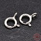925 Sterling Silver Spring Ring Clasps(STER-F014-06C)-1