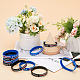 20Pcs 2 Colors Independence Day Theme Silicone Star Cord Bracelets Set Wristband(BJEW-GF0001-15A)-4