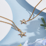 2Pcs Brass Micro Pave Cubic Zirconia Charms, Nickel Free, Starfish, Real 18K Gold Plated, Colorful, 14.5x13x3mm, Hole: 1.4mm(KK-LP0002-13)