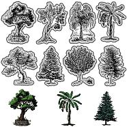 Custom PVC Plastic Clear Stamps, for DIY Scrapbooking, Photo Album Decorative, Cards Making, Stamp Sheets, Film Frame, Tree, 160x110x3mm(DIY-WH0439-0343)