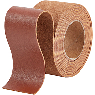 2M PVC Imitation Leather Ribbons, for Clothes, Bag Making, Sienna, 37.5mm, about 2.19 Yards(2m)/Roll(SRIB-WH0011-125C-03)