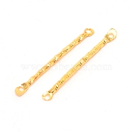 Iron Links Connectors, for DIY Earring, Rectangle, Golden, 25.5x2.3x1mm, Hole: 1mm, 50pcs/bag(IFIN-WH0055-02C-G)