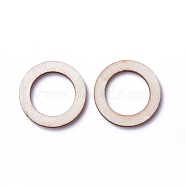 Laser Cut Wood Shapes, Unfinished Wooden Embellishments, Wooden Linking Rings, Ring, BurlyWood, 30x2.5mm, Inner measure: 20mm(WOOD-I004-47B)