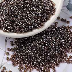 MIYUKI Round Rocailles Beads, Japanese Seed Beads, 8/0, (RR327) Transparent Dark Raspberry Luster, 3mm, Hole: 1mm, about 2111~2277pcs/50g(SEED-X0055-RR0327)