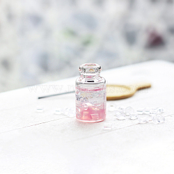 Miniature Glass Jars, Micro Dollhouse Ornaments, Simulation Prop Decorations, Pink, 13x24mm(MIMO-PW0002-25A)