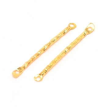 Iron Links Connectors, for DIY Earring, Rectangle, Golden, 25.5x2.3x1mm, Hole: 1mm, 50pcs/bag