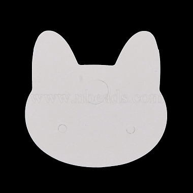 100Pcs Cat Head Shape Paper Jewelry Earring Display Cards(AJEW-Z021-03A)-3