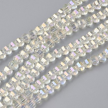 6mm LightKhaki Rondelle Glass Beads