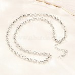 6MM 304 Stainless Steel Rolo Chain Necklaces for Men Women, Tarnish Free, Stainless Steel Color, 20.08 inch(51cm)(NJEW-H093-07C-P)