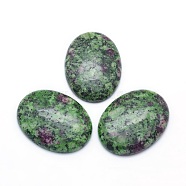 Natural Ruby in Zoisite Cabochons, Oval, 40x30x7.5~8mm(G-P393-I22)