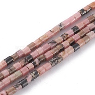 Natural Rhodonite Beads Strands, Column, 2x2mm, Hole: 0.8mm, about 154~160pcs/strand, 15.16~15.75 inch(38.5~40cm)(G-H255-07)
