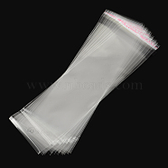 OPP Cellophane Bags, Rectangle, Clear, 24x7cm, Hole: 8mm, Unilateral Thickness: 0.035mm, Inner Measure: 18x7cm(X-OPC-S014-11)