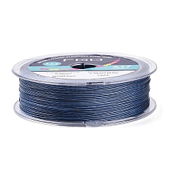 7-Strand Round Nylon Coated Steel Wire, Beading Wire for Necklaces Bracelets, Import From Japan, Cornflower Blue, 0.5mm, about 328.08 Feet(100m)/Roll(TWIR-T002-01A-06)