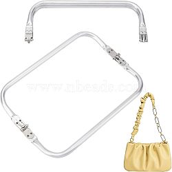 2Pcs Aluminum Bag Handle, Bag Replacement Accessories, Silver Color Plated, 9.5x25x2cm(FIND-CA0004-80B)