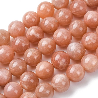 sunstone naturelle perles brins(G-H343-D12-12mm)-2