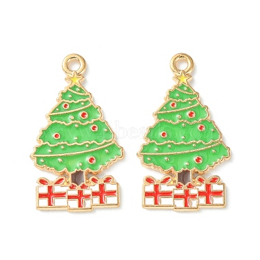 Christmas Alloy Enamel Pendants(X-ENAM-D047-17G-07)-2