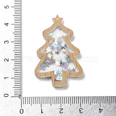 Christmas Theme Opaque Printed Acrylic Pendants(SACR-Z005-02A)-3