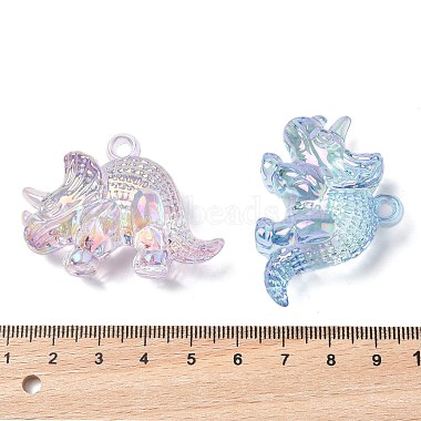 Electroplate Transparent UV Plating Acrylic Pendants(OACR-I014-06)-4