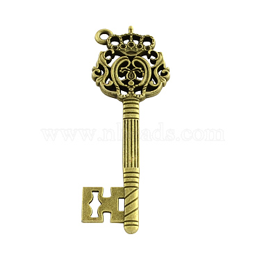 Antique Bronze Key Alloy Big Pendants