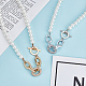 2Pcs 2 Colors ABS Plastic Pearl Beaded Necklaces Set for Women(NJEW-AN0001-21)-7