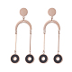 304 Stainless Steel Dangle Stud Earrings(EJEW-I226-31)-2