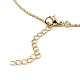 Golden Plated Brass Micro Pave Cubic Zirconia Pendant Necklaces(NJEW-L178-02G-04)-3