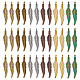 120Pcs 6 Colors Tibetan Style Alloy Pendants(FIND-SC0003-75)-1