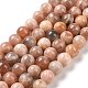Rondes sunstone naturelle perles brins(G-I176-09-8mm)-1