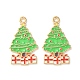 Christmas Alloy Enamel Pendants(X-ENAM-D047-17G-07)-2