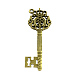 Tibetan Style Alloy Key Big Pendant Rhinestone Settings(TIBEP-Q040-116AB-NR)-1