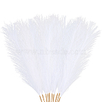 10Pcs Polyester Imitation Pampas Grass Bouquet for Wedding Party Home Table Decoration, White, 430~450mm(DJEW-CN0001-36B)