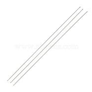 Steel Beading Needles with Hook for Bead Spinner, Curved Needles for Beading Jewelry, Stainless Steel Color, 17.8x0.05cm(TOOL-C009-01B-03)