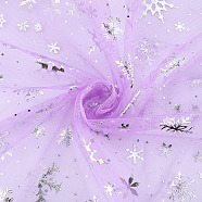 Polyester Fabric for Children Photography Props, Clothing Accessories, Snowflake, Plum, 170cm(DIY-WH20002-05A)