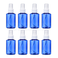 100ml Refillable PET Plastic Spray Bottles, Empty Pump Bottles for Liquid, Blue, 4.6x11.8cm, Capacity: 100ml(3.38 fl. oz)(TOOL-Q024-02B-02)