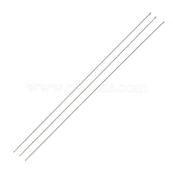 Steel Beading Needles with Hook for Bead Spinner, Curved Needles for Beading Jewelry, Stainless Steel Color, 17.8x0.05cm(TOOL-C009-01B-03)
