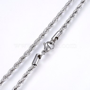 Colliers avec chaîne de corde en 304 acier inoxydable(X-NJEW-F226-03P-03)-2