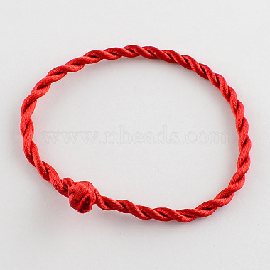 Braided Handmade Nylon Bracelet Cord(X-BJEW-R257-01)-2