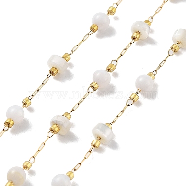 White Shell Ball Chains Chain