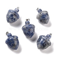 Natural Blue Spot Jasper Home Display Decorations, Acorns, 25~27x20mm(G-M393-05G)