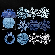 10 Pcs Christmas Theme Paper Stickers Set, Decorative Stickers, for Water Bottles, Laptop, Luggage, Cup, Computer, Mobile Phone, Skateboard, Guitar Stickers, Snowflake, 100x83~100x0.1mm(DIY-Z032-03D)
