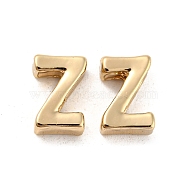 Golden Plated Alloy Beads, Initial Letter, Letter.Z, 10x3mm, Hole: 1.8mm(PALLOY-CJC0001-64KCG-Z)