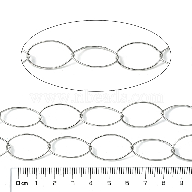 変色しにくい304ステンレススチール製楕円形リンクチェーン(CHS-K018-12P)-2