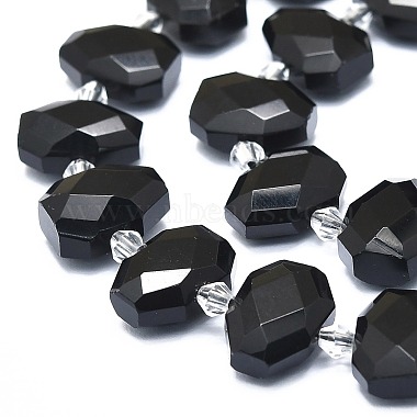 Natürlichen Obsidian Perlen Stränge(G-F715-027)-3