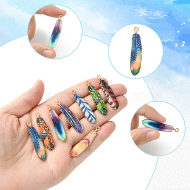 16Pcs 8 Styles Alloy Enamel Pendants(FIND-FS0002-69)-3