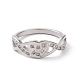 Crystal Rhinestone Infinity with Heart Finger Ring(RJEW-D120-12P)-2