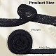 Gorgecraft 5m elastische gehäkelte Polyester-Stirnbänder(OHAR-GF0001-13A)-2