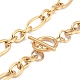 Ion Plating(IP) 304 Stainless Steel Figaro Chain Necklaces(NJEW-O124-03G)-3
